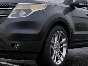suv explorer 2011 3D Model