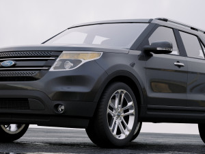 suv explorer 2011 Modelo 3D