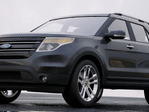 suv explorer 2011 3D Model