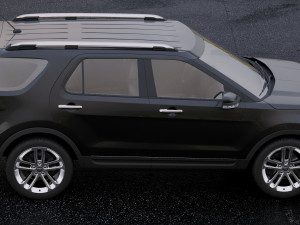 suv explorer 2011 Modelo 3D