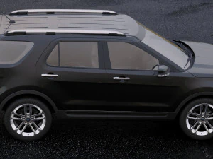 suv explorer 2011 3D Model