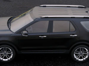 suv explorer 2011 3D Model