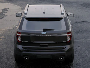 suv explorer 2011 3D Model