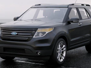 suv explorer 2011 3D Model
