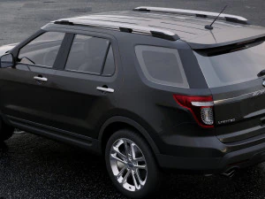 suv explorer 2011 3D Model