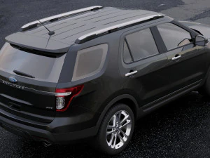 suv explorer 2011 3D Model