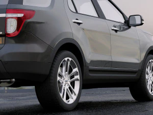 suv explorer 2011 3D Model