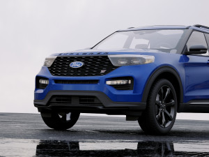 suv explorer 2020 3D Model
