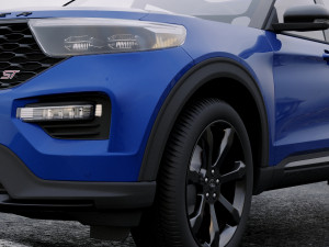 suv explorer 2020 3D Модель
