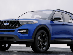 suv explorer 2020 3D Модель