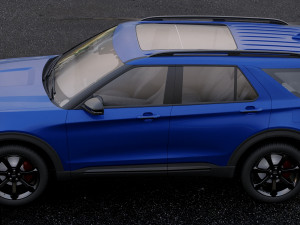 suv explorer 2020 3D Модель