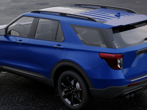 suv explorer 2020 3D Модель
