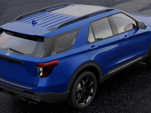 suv explorer 2020 3D Модель