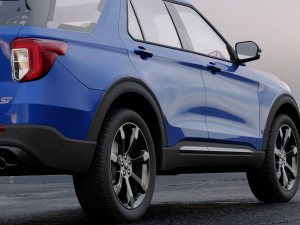 suv explorer 2020 3D Модель
