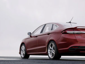 sedan fusion titanium 2017 3D Model
