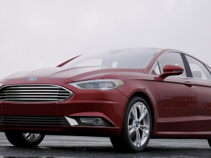 sedan fusion titanium 2017 3D मॉडल