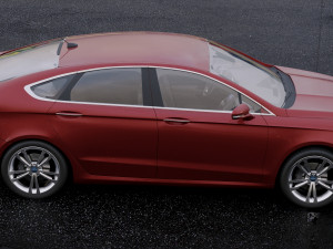 sedan fusion titanium 2017 3D मॉडल