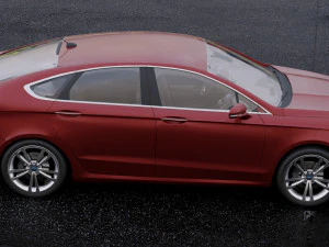 sedan fusion titanium 2017 3D Model