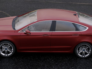 sedan fusion titanium 2017 3D मॉडल