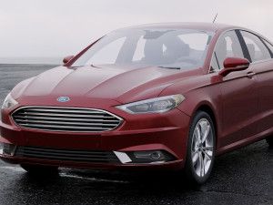 sedan fusion titanium 2017 3D मॉडल