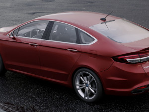 sedan fusion titanium 2017 3D मॉडल