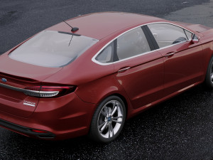 sedan fusion titanium 2017 3D मॉडल