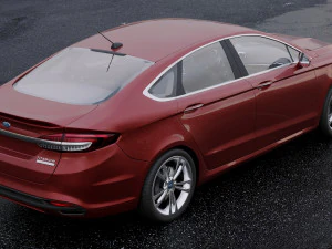sedan fusion titanium 2017 3D Model