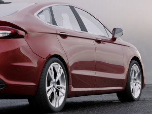 sedan fusion titanium 2017 3D मॉडल