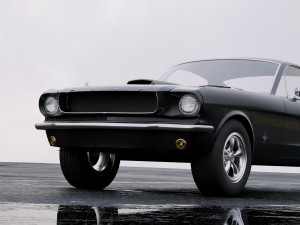 mustang fastback 1965 3D Model