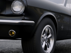 mustang fastback 1965 Modello 3D