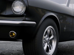 mustang fastback 1965 3D Model