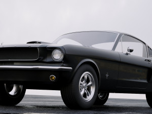 mustang fastback 1965 Modello 3D