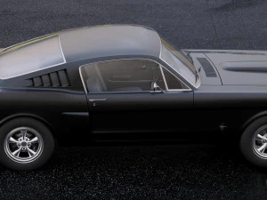 mustang fastback 1965 3D Model