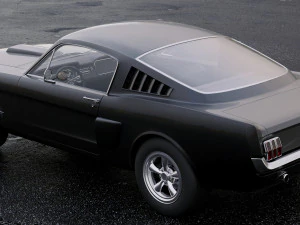 mustang fastback 1965 3D Model