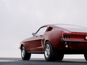mustang gt 1967 3D Model