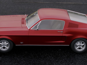 mustang gt 1967 3D Model