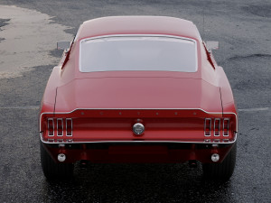 mustang gt 1967 3D Model