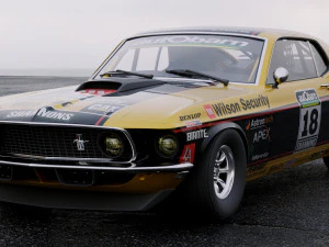 mustang john bowe 1969 3D Model