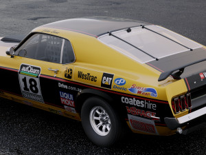mustang john bowe 1969 3D मॉडल