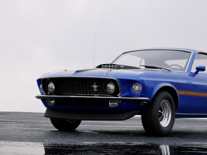 mustang mach 1 351 1969 3D Модель
