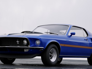 mustang mach 1 351 1969 3D Модель
