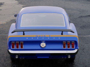 mustang mach 1 351 1969 3D Модель