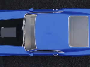 mustang mach 1 351 1969 3D Модель