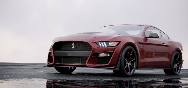 mustang shelby gt500 2020 3D Model .c4d .max .obj .3ds .fbx .stl .blend 