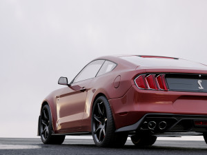 mustang shelby gt500 2020 3D Model