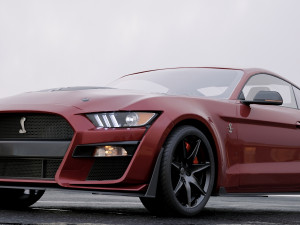 mustang shelby gt500 2020 3D Model