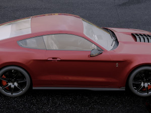 mustang shelby gt500 2020 3D Model