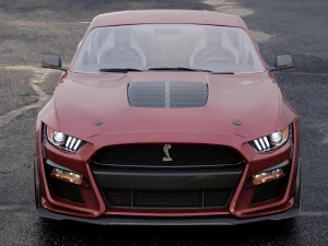 mustang shelby gt500 2020 3D Model