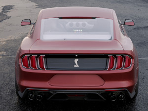 mustang shelby gt500 2020 3D Model