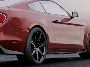mustang shelby gt500 2020 3D Model